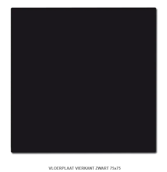 Vloerplaat vierkant zwart 75x75cm